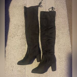 Dream Pairs Grey Over-the-Knee Boots